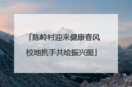 陈岭村迎来健康春风 校地携手共绘振兴图