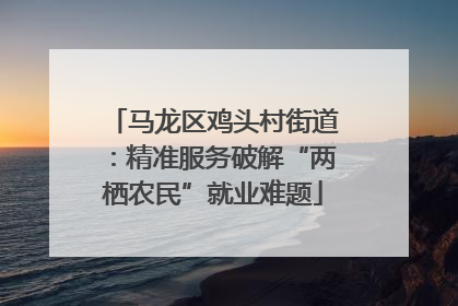 马龙区鸡头村街道：精准服务破解“两栖农民”就业难题