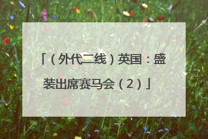 （外代二线）英国：盛装出席赛马会（2）