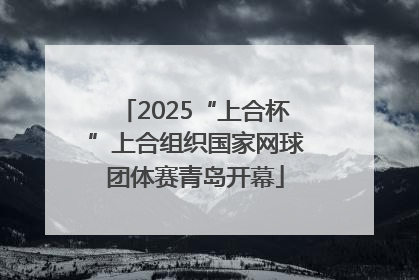 2025“上合杯”上合组织国家网球团体赛青岛开幕