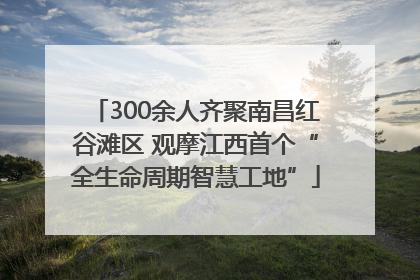 300余人齐聚南昌红谷滩区 观摩江西首个“全生命周期智慧工地”