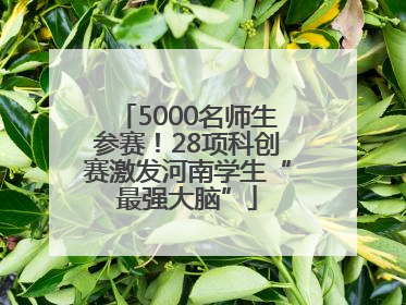5000名师生参赛！28项科创赛激发河南学生“最强大脑”