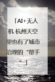 AI+无人机 杭州天空里也有了城市治理的“帮手”
