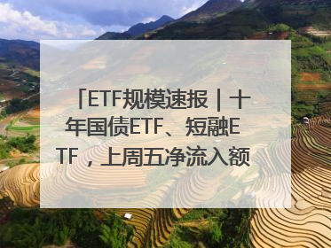 ETF规模速报｜十年国债ETF、短融ETF，上周五净流入额均超20亿元