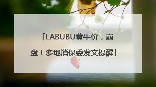 LABUBU黄牛价，崩盘！多地消保委发文提醒
